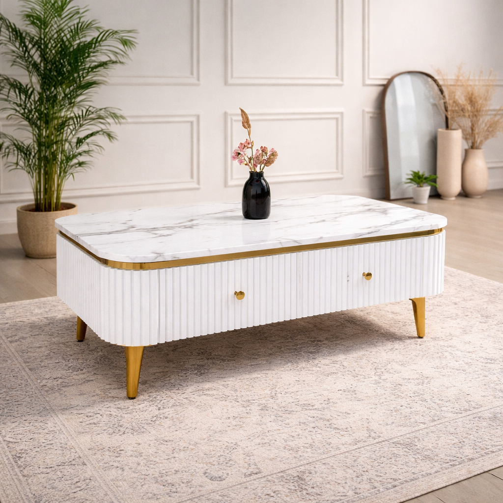 Olivia Meja Ruang Tamu Minimalis Modern Lemari Bufet Ruang Tamu Minimalis Buffet Oval Aesthetic