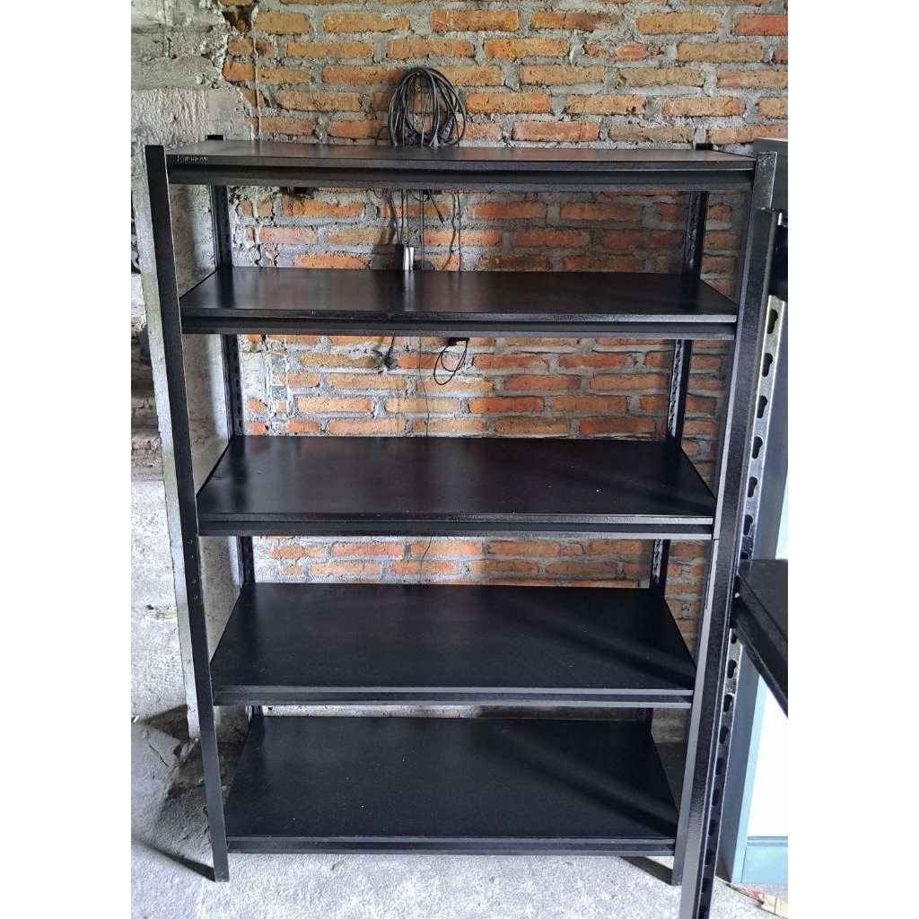 Rak besi KRISBOW rak buku besi KRISBOW rak serbaguna ukuran 120x45x185cm