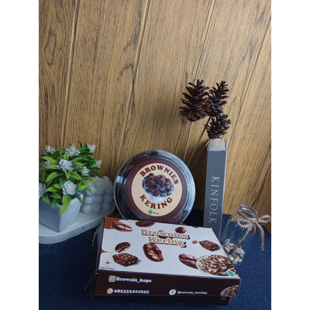 brownies kopi kering |kue kering kemasan kotak, toples