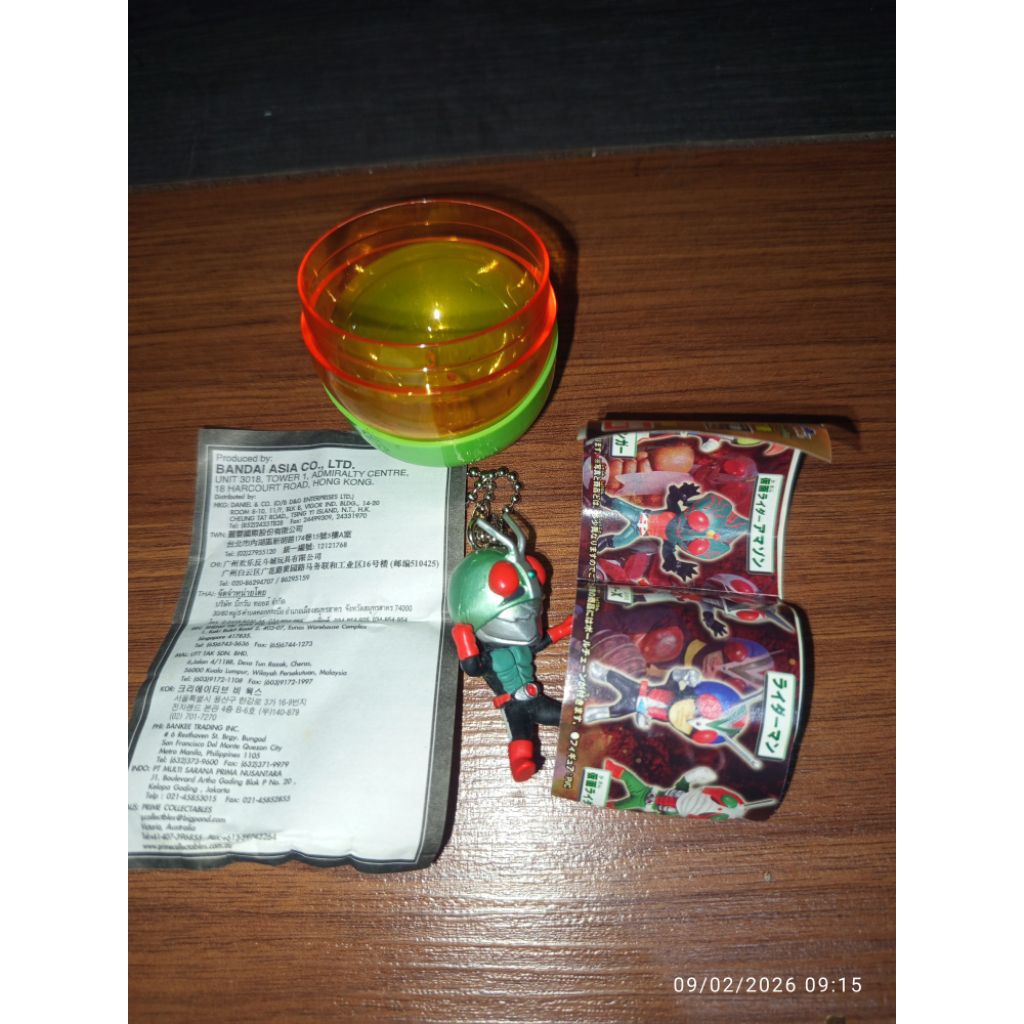 Kamen Rider THE FIRST Masked Rider Mini Figure Gantungan Kunci Bandai Jepang B-3