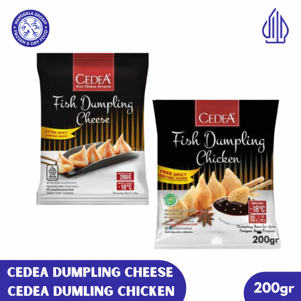 Cedea Dumpling Chicken / Cheese | Dumpling Ayam / Keju 200gr - Frozen Food