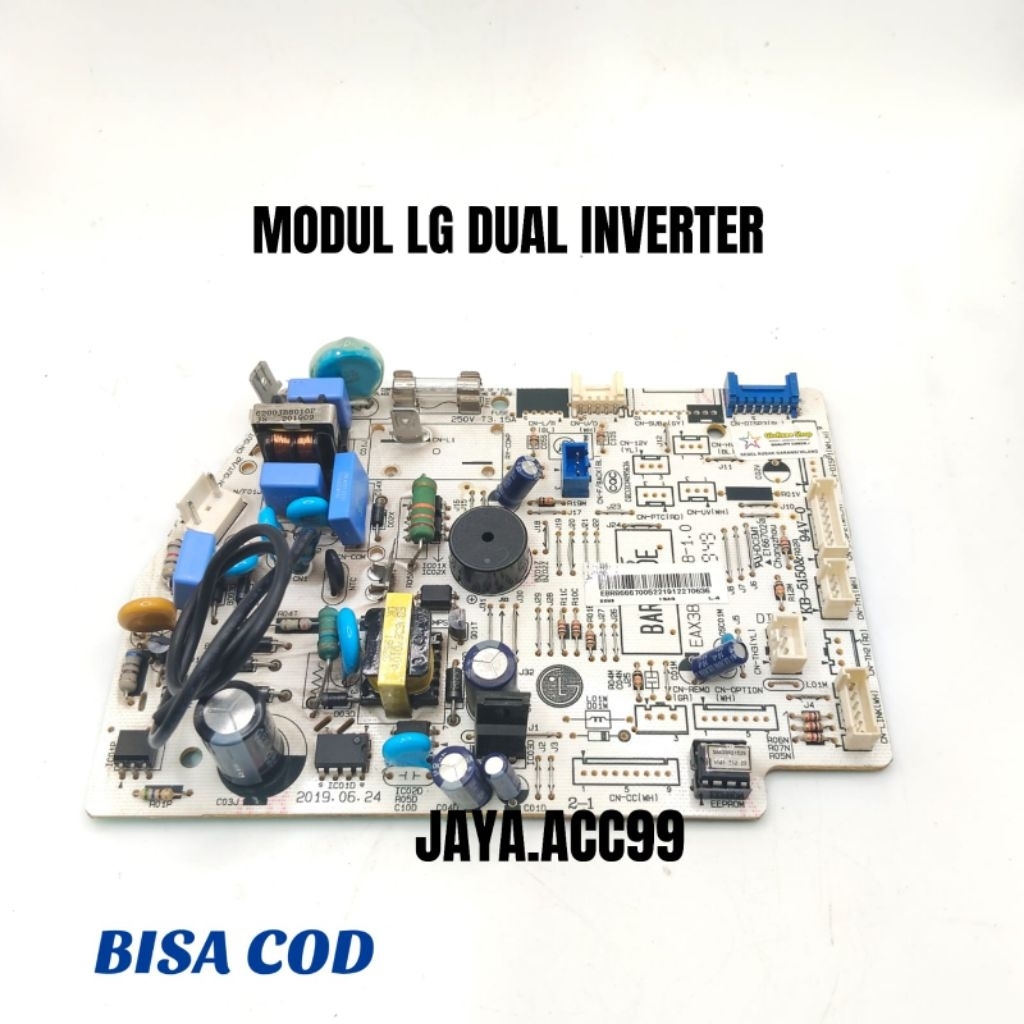 MODUL PCB INDOOR AC LG DUAL INVERTER SMART INVERTER PUTIH