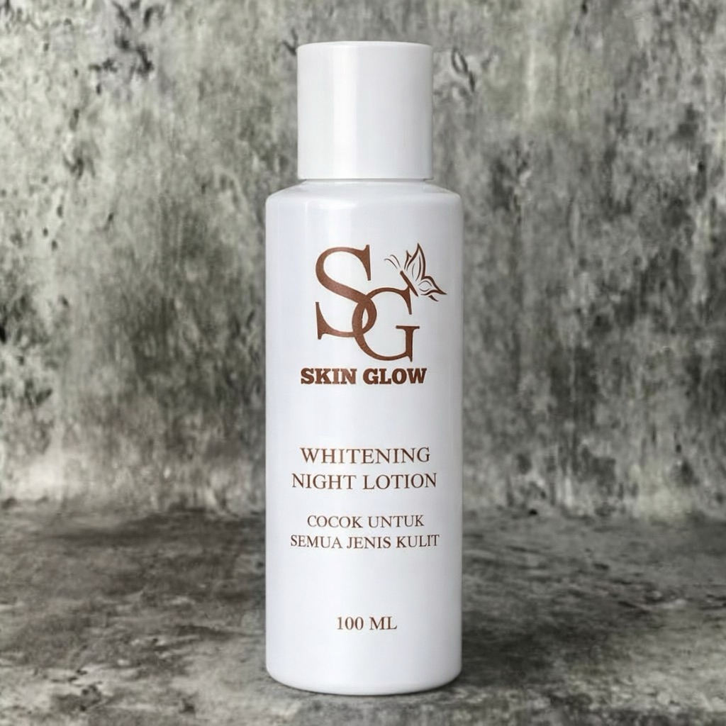 skin glow whitening night lotion