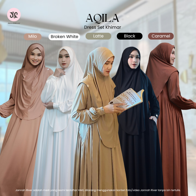 Aqila Dress Set Khimar Oversize Jumbo Bigsize LD 120cm Gamis Umroh Haji Premium Elegan Mewah Syari B