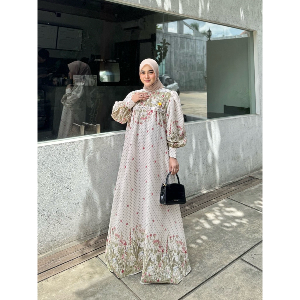 Lily Dress Gamis Ceruty Babydoll Gamis Payet