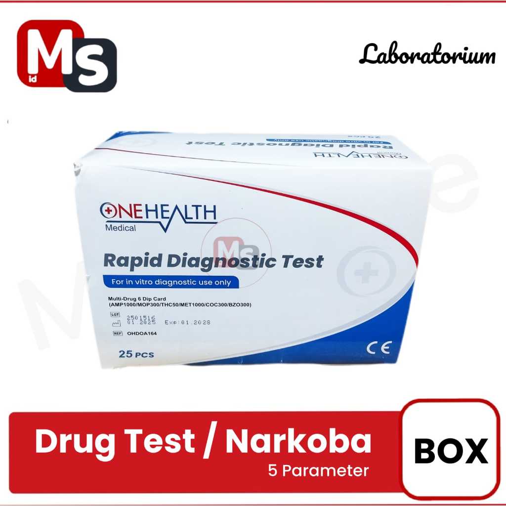 Onehealth Drug Abuse Multi Test 5 Parameter Isi 25 / Box