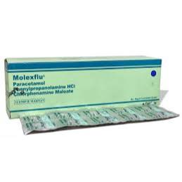 Molexflu 3 strip 30 tablet paket hemat dapat 3 strip murah obat batuk pilek demam