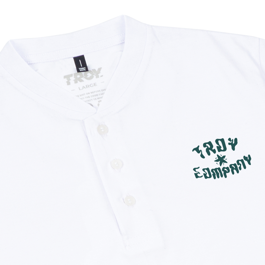 Troy Company Baju Koko Pria Putih Lengan Pendek Kerah Shanghai Rising Star KKD 3021