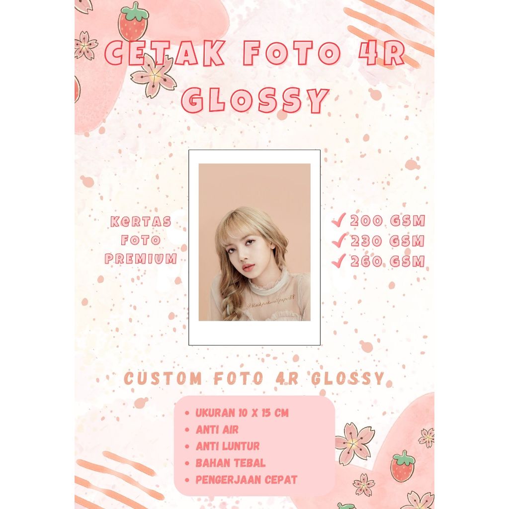 Cetak Foto 4R Glossy / Custom Photo 4R Glossy