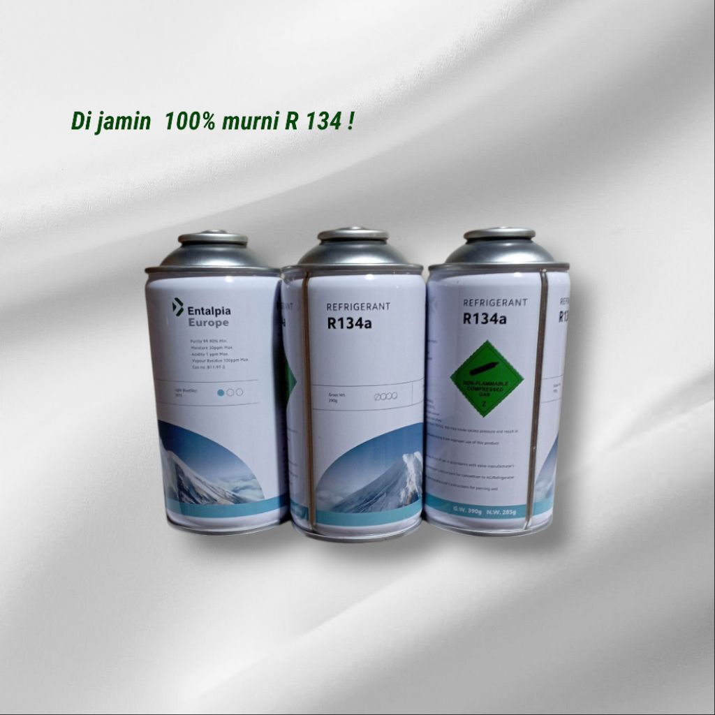 Freon Entalpia R134A Kaleng - 390 Gram / Ac Mobil, Kulkas