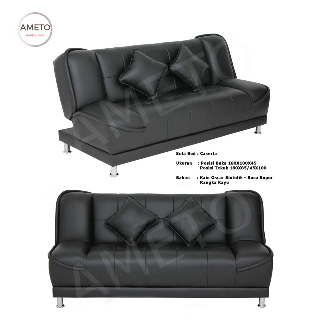 Sofa bed / Sofa lipat / Sofa tidur Catalia - Hitam