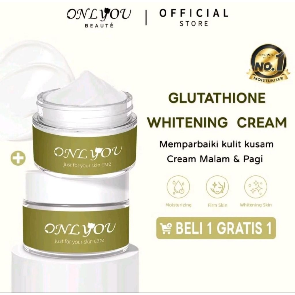 ONLYOU PROMO ONLYOU BELI 1 GRATIS 1 WHITENING FOR YOU SKINCARE, KRIM PENCERAH KULIT WAJAH