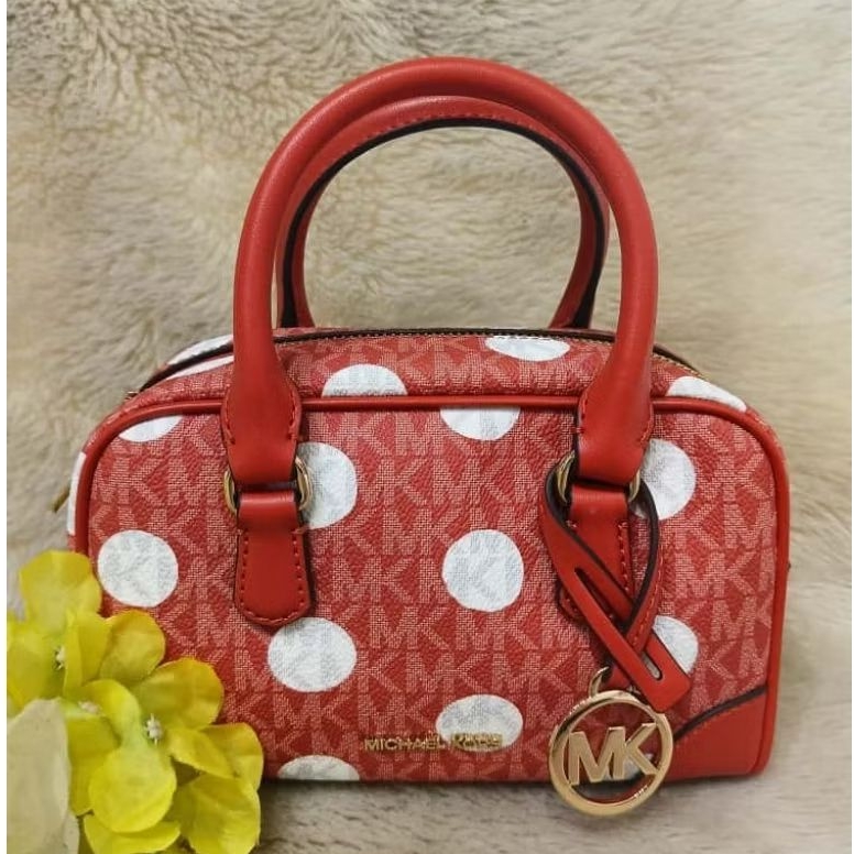 tas top handle mk THOMPSON XS SATCHEL Cross BODY RED CLAY