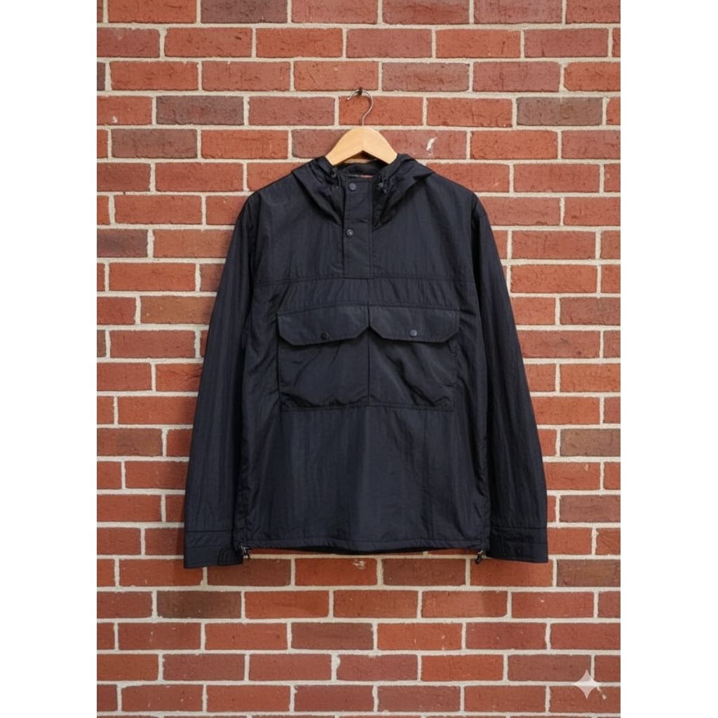 Jaket Anorak Pullover Urban Tech – Water Repellent Windbreaker with Kangaroo Pocket