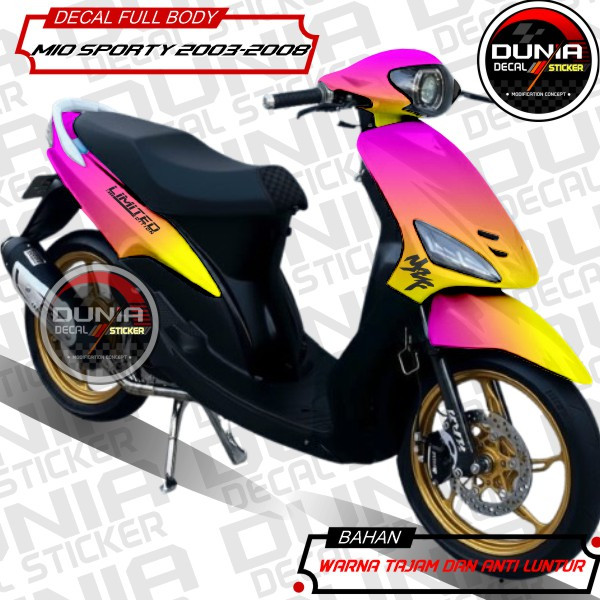 Stiker Motor mio Full Body Gradasi Terbaru Decal Mio Sporty Stiker full body Yamaha mio 2003 - 2008 