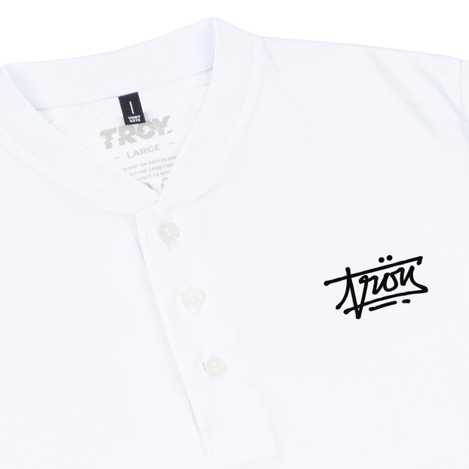 Troy Company Baju Koko Pria Putih Lengan Pendek Kerah Shanghai Firma KKD 2565