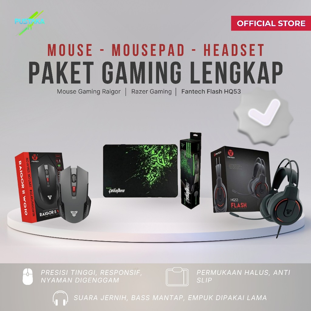PAKET AKSESORIS LENGKAP LAPTOP PC GAMING MURAH MERIAH