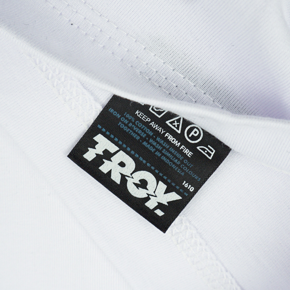 Troy Company Baju Koko Pria Putih Lengan Pendek Kerah Shanghai Stay Busy KKD 2567