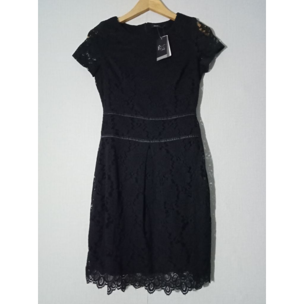 Eprise - Dress Brokat Hitam Size S