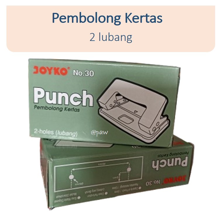 Pembolong Kertas 2 Holes/ Punch Pembolong Kertas/ Paper Punch No 30/ Pembolong Kecil/ Punch Kertas