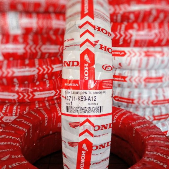 SEPASANG BAN ORIGINAL MOTOR MATIC FEDERAL HONDA AHM K59 80/90-14 & 90/90-14 TUBLES BEAT VARIO (HARGA