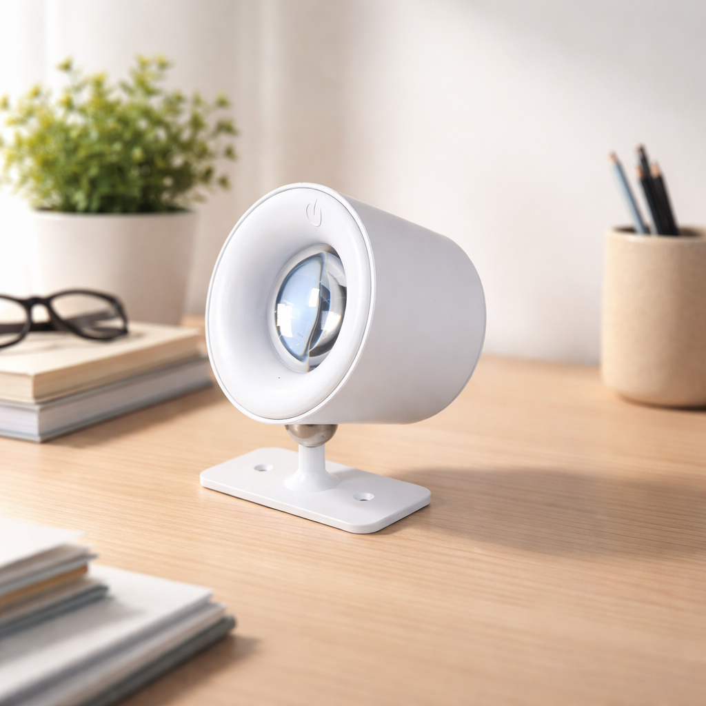 Lampu Baca Magnetik Wireless Led Spotlight Rechargeable 1800mAh - JG001 - White