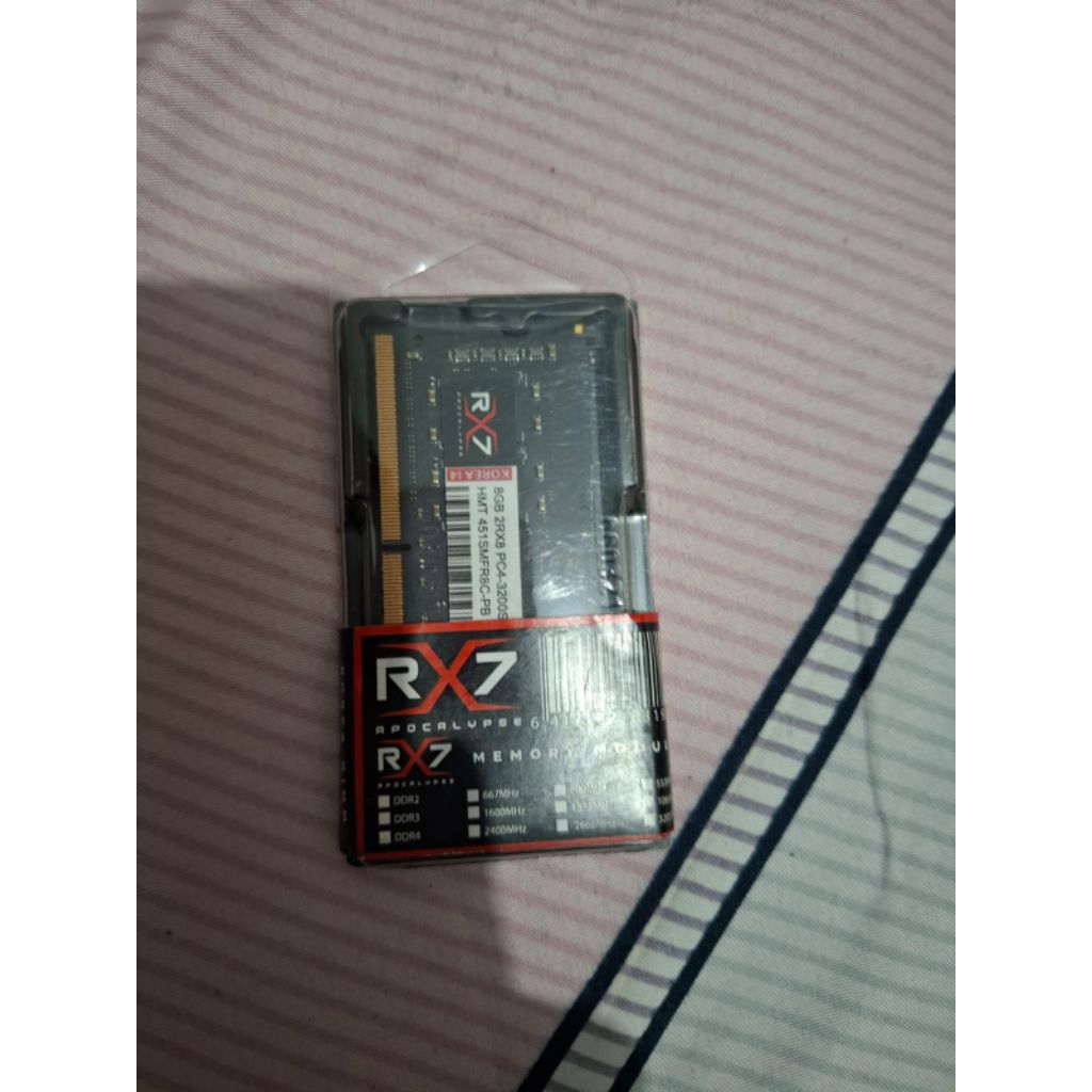 Ram RX 7 DDR4 8 GB 3200 MHz