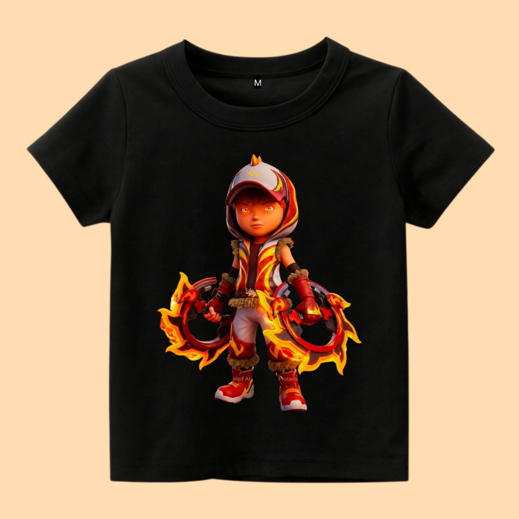 Baju kaos anak gambar Boboiboy nova