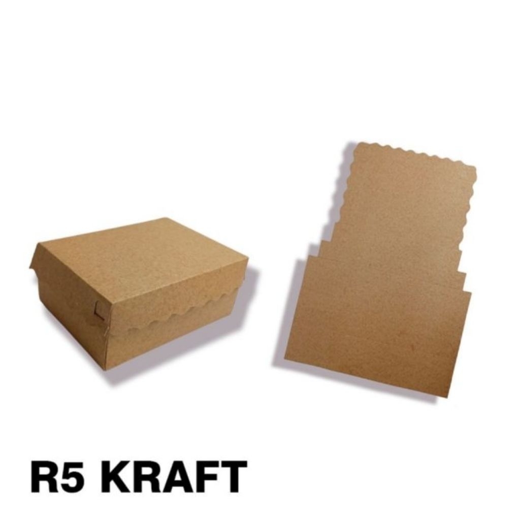 DOS KUE R5 KRAFT BOX KUE POLOS ISI 100pcs