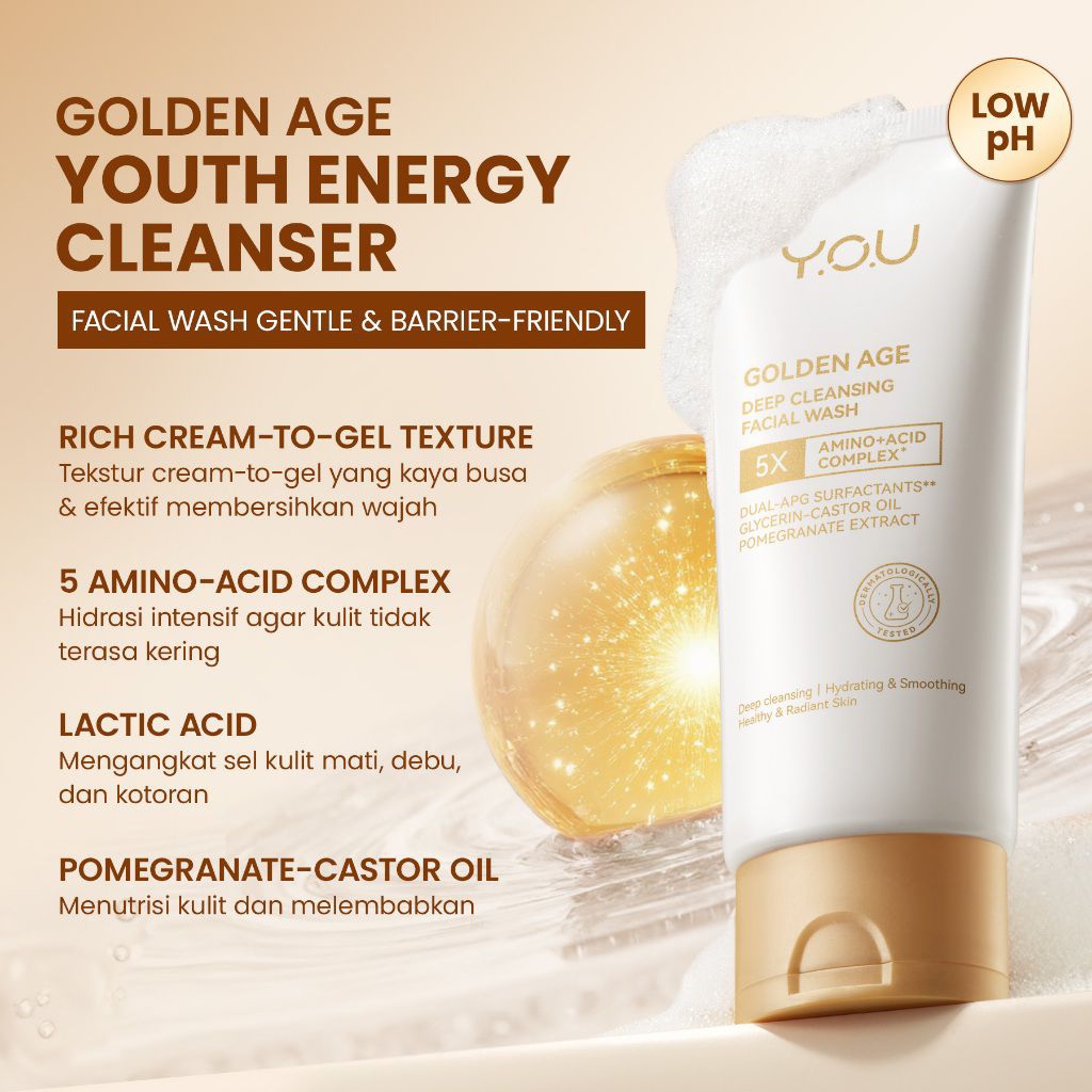 YOU Golden Age Deep Cleansing Facial Wash 100g