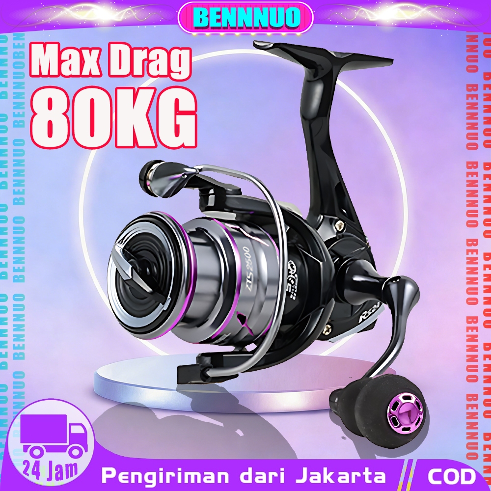 Reel Pancing Metal HP1000 - 7000 Reel Pancing Handle Kumparan Pancing EVA Gulungan Senar Pancing Ree