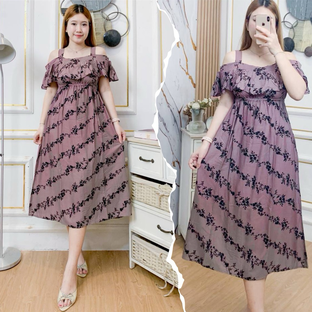 Daster Marion Daster//Dress Model Sabrina Rayon Motif