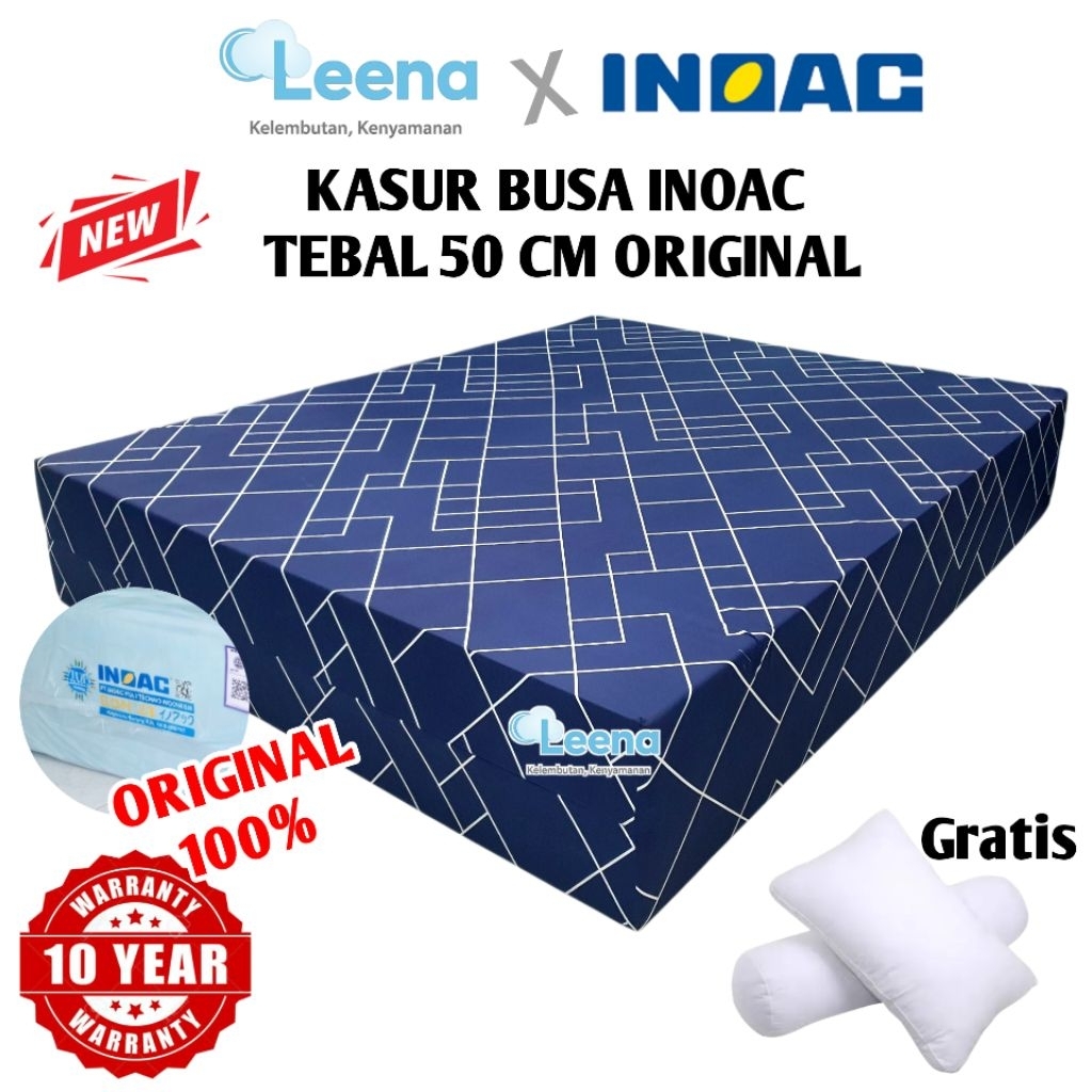 INOAC Kasur Busa Tebal 50 cm Original Inoac Type EON LG D23 | Size 200x200x50 180x200x50 160x200x50 