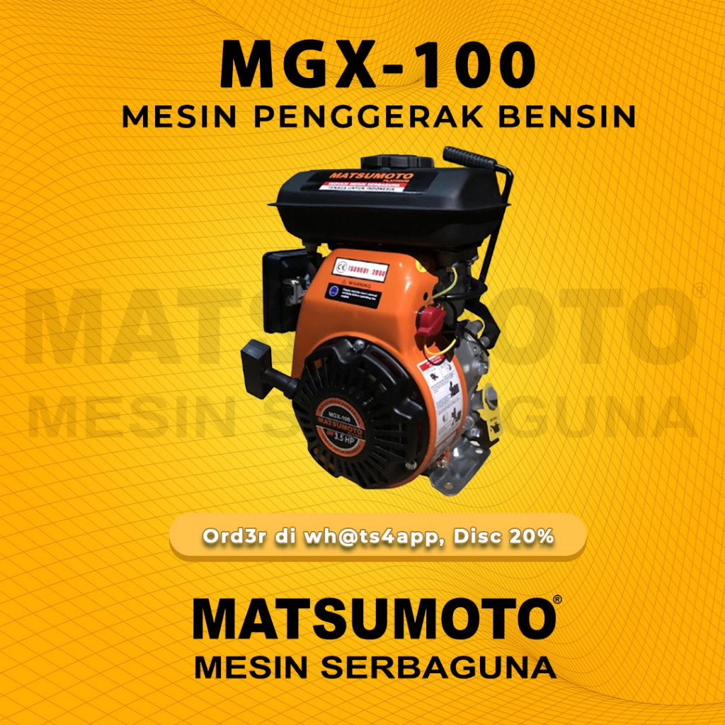 MATSUMOTO Mesin Penggerak / Gasoline Engine (MGX-100)
