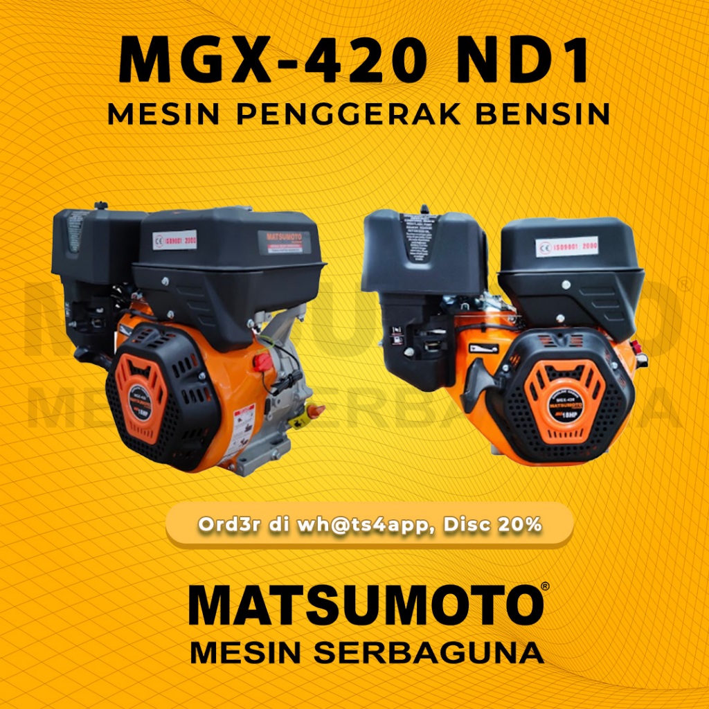 MATSUMOTO Engine / Mesin Penggerak Bensin/ Gasoline Engine (MGX-420)