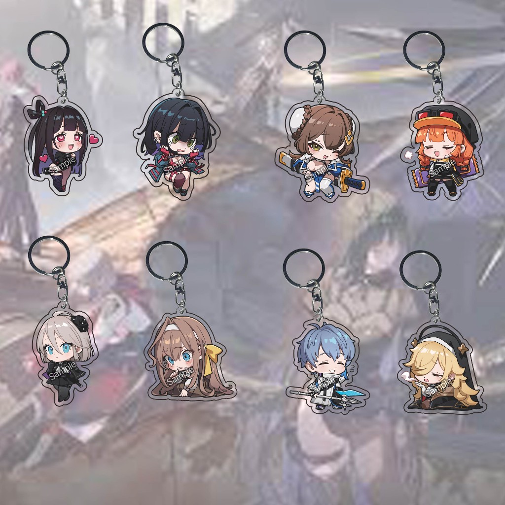 key chain Chaos Zero Nightmare Beryl 01- Orlea 01 - Owen 01- Rei 01- Yuki 01 - Renoa 01 - Tressa 01 