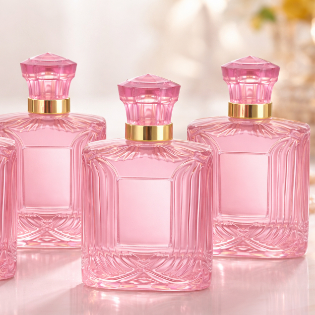 CASA KOTAK 100ML. BOTOL PINK UNIK 100ML. SEMI PRESS. BOTOL PARFUM SEMI PRESS.PERPCS