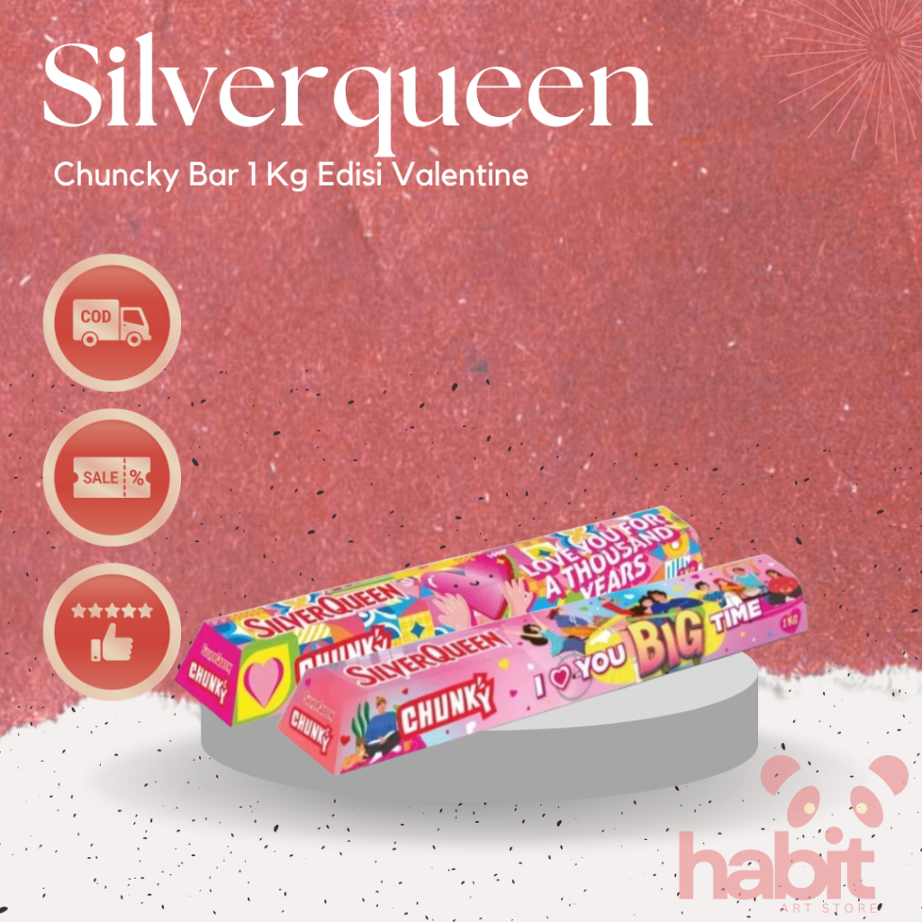 Silverqueen Chunky Bar 1 Kg Edisi Valentine
