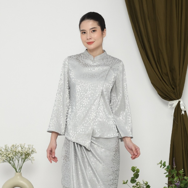 Lyne Halim Alaya Janggan Blouse - Kebaya Janggan Wanita, BLO-3389 ( Blouse Only )