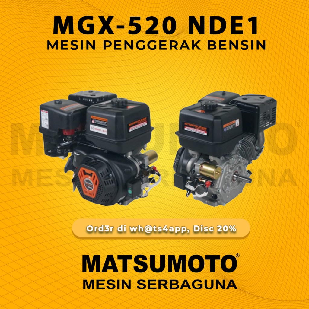 MATSUMOTO Engine / Mesin Penggerak Bensin/ Gasoline Engine (MGX-520 NDE1)