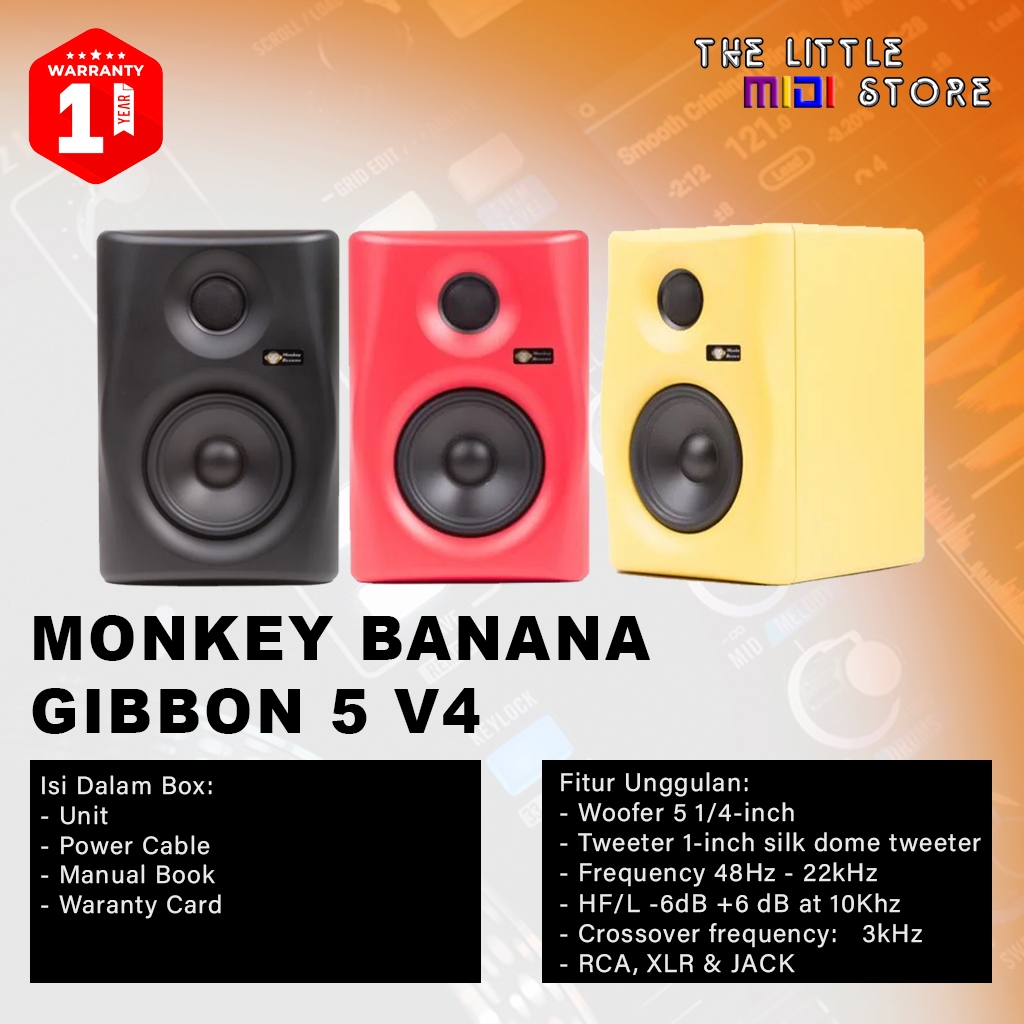 Monkey Banana Gibbon 5 V4 Speaker Monitor 5 inch DJ Produce Flat