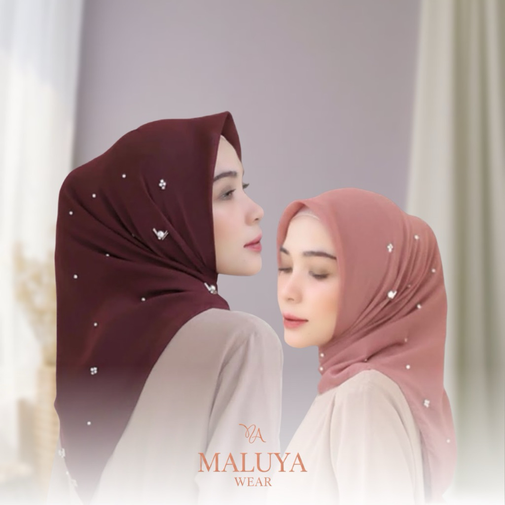 Maluya - Raya Square Hijab Payet Swarovski Voal Premium