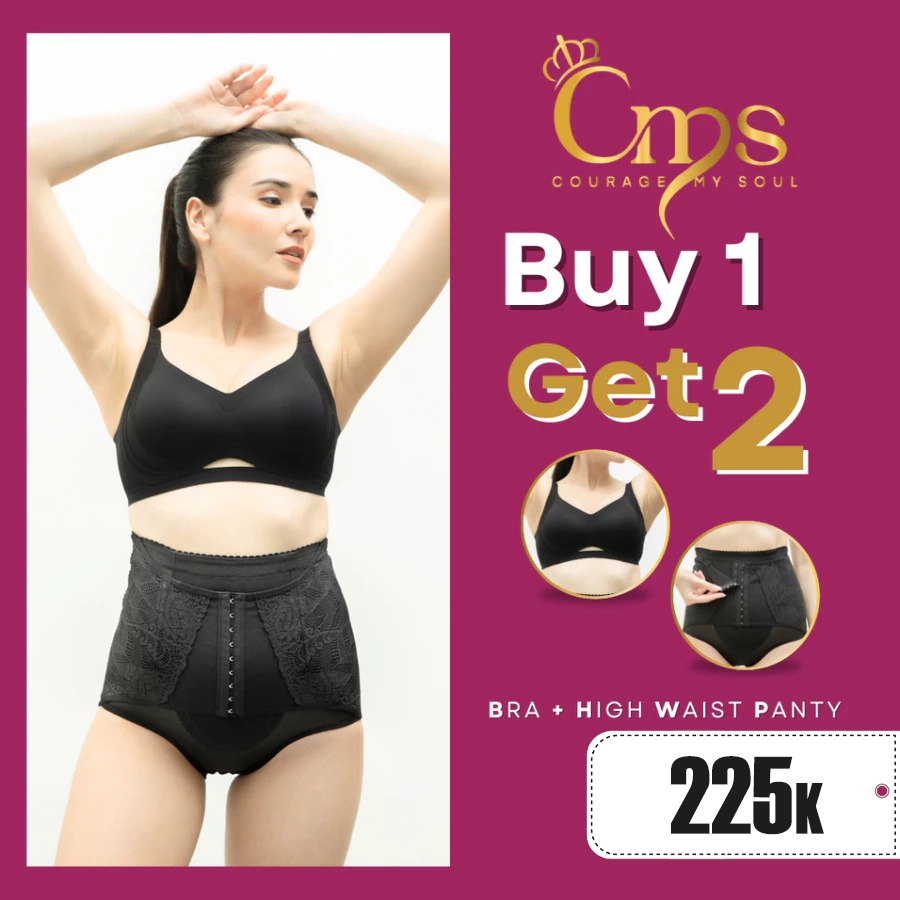 Korset Bra CMS - Promo FLASH SALE Bundling Bra + High Waist Panty Korset Hamil Celana Pakaian Dalam 