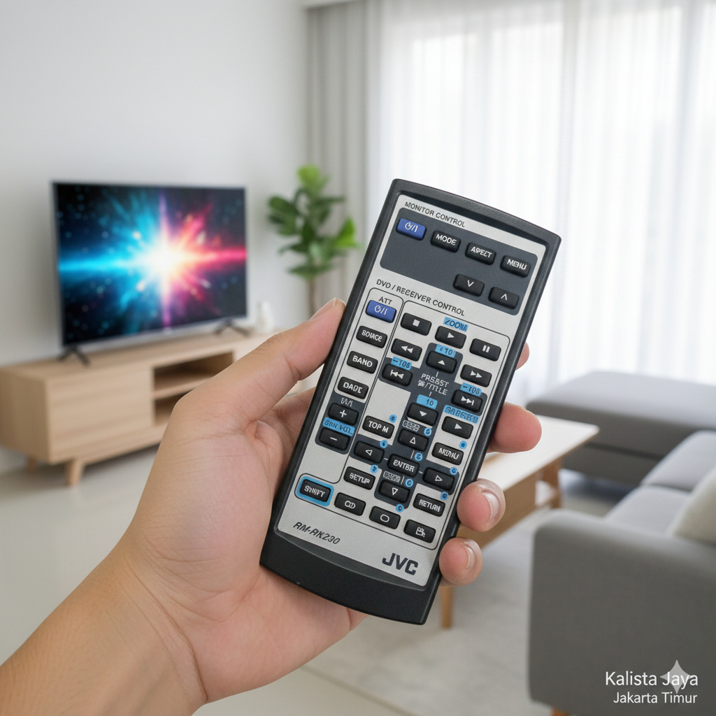 REMOTE REMOT DVD TAPE MOBIL JVC RM-RK230 ORIGINAL ASLI