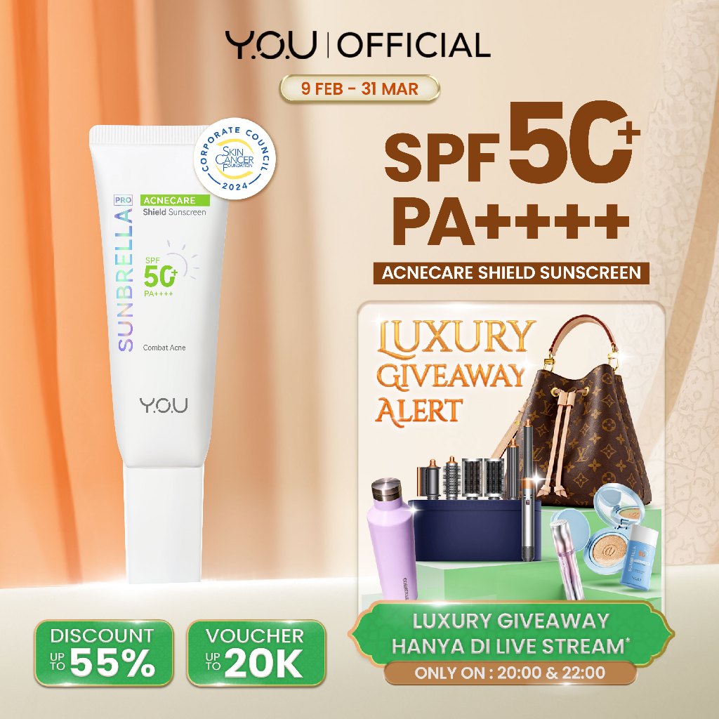 YOU Sunbrella Pro Acnecare Shield Sunscreen SPF 50+ PA++++ Acne Sunscreen Skincare  Collection Sunsc