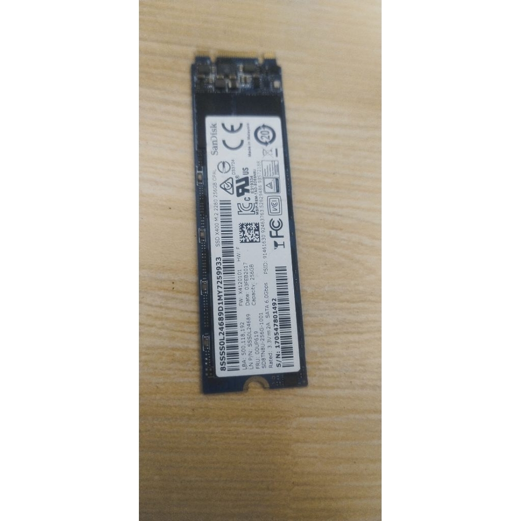 ssd m2 sata sandisk 256gb sentinel good normal jaya