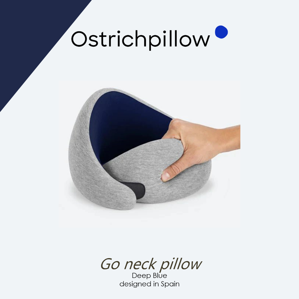 Bantal Leher - Ostrichpillow Go Neck Pillow Deep Blue Original