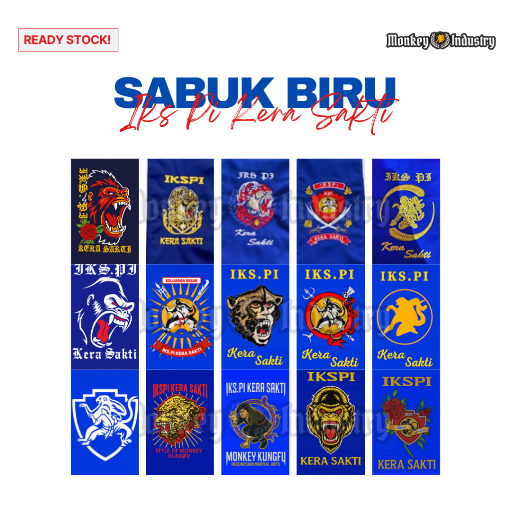SABUK BIRU IKS.PI KERA SAKTI DRILL BORDIR (Free Sticker Pack)