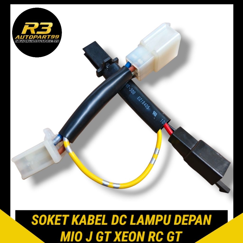 Socket Soket Kabel Lampu Depan Dc Konverter Ac Ke Dc Pnp Set Kabel Lampu Depan Dc Mio J Mio GT Xeon 