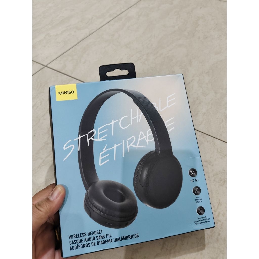 Miniso Earphone Headset Bluetooth. Headset Miniso